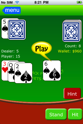Screenshot Blackjack XXI (m) Screenshot Blackjack XXI (m)